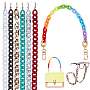 Mixed Color Acrylic Eyeglass Chains(AJEW-PH0001-57)
