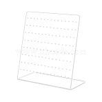 Acrylic Earring Display Stand Jewelry Display Rack for Earring Accessories Store, Clear, 20x20x7cm(PW-WG68397-01)