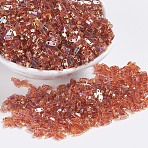 MIYUKI Quarter TILA Beads, Japanese Seed Beads, 2-Hole, (QTL257) Transparent Topaz AB, 5x1.2x1.9mm, Hole: 0.8mm, about 480pcs/10g(X-SEED-J020-QTL257)