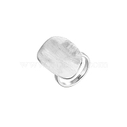 French Vintage Stainless Steel Irregular Shape Ring for Women Daily Wear(XP0152-2)