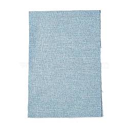 Polyester Imitation Linen Fabric, Sofa Cover, Garment Accessories, Rectangle, Light Steel Blue, 29~30x19~20x0.09cm(DIY-WH0199-16F)