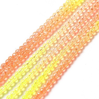 Transparent Gradient Color Glass Beads Strands(X-GLAA-H021-01B-09)-2