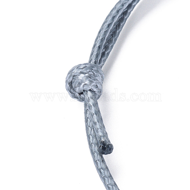 Корейская вощеной шнур браслет полиэстера делает(AJEW-JB00011-16)-2