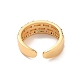 Brass Micro Pave Cubic Zirconia Open Cuff Rings(RJEW-R146-14B-G)-2