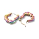 Ion Plating(IP) Rainbow Color 304 Stainless Steel Heart Hoop Earrings for Women(EJEW-G293-20M)-2