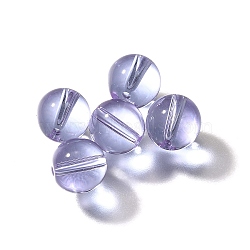 K9 Glass, Imitation Austrian Crystal Beads, Round, Lilac, 7.5x8mm, Hole: 1.4mm(GLAA-R004-02Q)