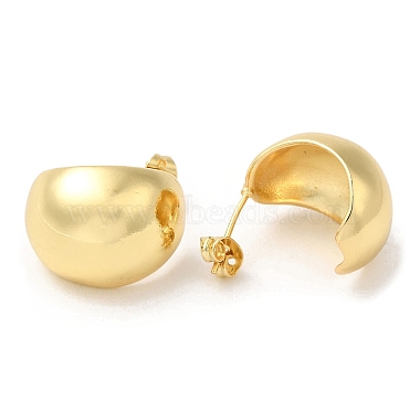 Rack Plating Brass Twist Teardrop Stud Earrings for Women(EJEW-K247-01G)-2