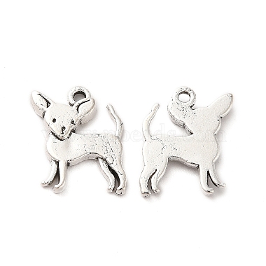 Antique Silver Dog Alloy Charms