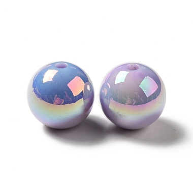 Placage uv perles acryliques irisées arc-en-ciel opaques(MACR-D063-01A-04)-2