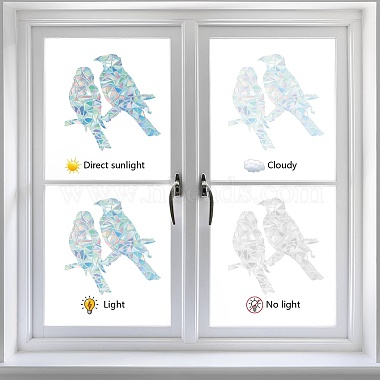 Waterproof PVC Colored Laser Stained Window Film Static Stickers(DIY-WH0314-115)-4