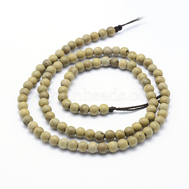Natural Camphor Wood Beads Strands(WOOD-P011-08-6mm)-3