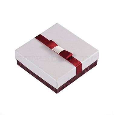 White Cuboid Paper Jewelry Set Box