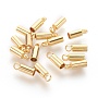 Golden 304 Stainless Steel Cord Ends(X-STAS-L215-09A)