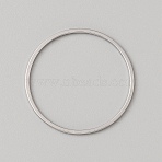 Brass Linking Rings, Ring, for Ear Attachment Accessories, Platinum, 24x1mm, Inner Diameter: 22mm(FIND-TAC0028-14B-P)