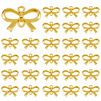 100Pcs Alloy Connector Charms, Bowknot Links, Golden, 15x21.5x2.5mm, Hole: 2mm(FIND-FH0011-75)