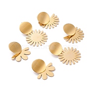 304 Stainless Steel Stud Earrings, Mixed Shape, Golden, 35.5~50mm, Pin: 0.7mm, 3pairs/set(EJEW-JE04584)