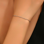 Non-Tarnish Stainless Steel Satellite Chain Bracelet, Stainless Steel Color, 7-1/8 inch(18cm)(MJ1927-2)