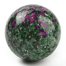 Synthetic Ruby in Zoisite Sphere Beads, No Hole/Undrilled, Round Ball Beads, 39~41mm(G-I367-07E)