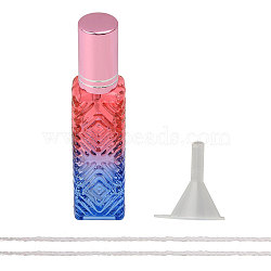 Glass Alcohol Burner, with Wick & Funnel, for Lab Supplies, Make Tea or Coffee, Random Color, Colorful, 23x18.7x101.5mm(AJEW-WH0010-74)