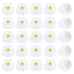 30Pcs PE Replacement Aerosol Spray Can Cap, Spray Paint Nozzle, Yellow, 1.75~1.8x2.3cm(FIND-BC0005-31A)