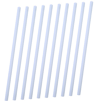 Transparent Plastic File Folders Organizer Sliding Bar, Strip, Light Steel Blue, 310x10x11mm