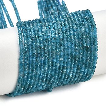 Natural Apatite Beads Strands, Faceted, Grade AA, Rondelle, 2x1mm, Hole: 0.5mm, about 255pcs/strand, 15.35''(39cm)