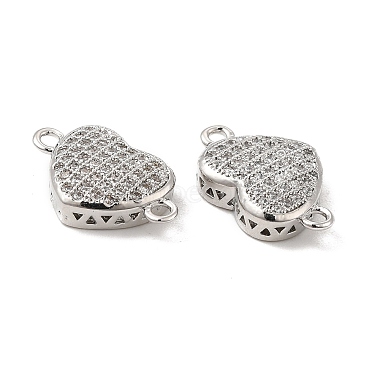 Brass Micro Pave Clear Cubic Zirconia Connector Charms(KK-E068-VB339)-2
