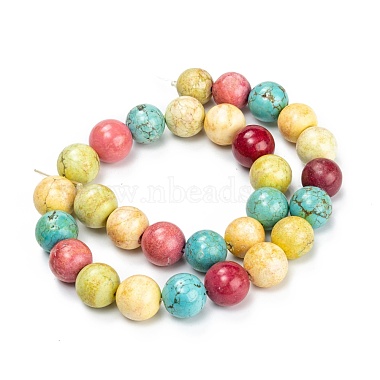 Chapelets de perles en howlite naturelle(G-C180-22B)-3