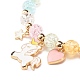 Candy Color Round Beaded Stretch Bracelet with Heart Unicorn Charm for Women(X-BJEW-JB07636-04)-4