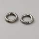 925 Sterling Silver Spring Gate Rings(STER-WH0061-85B)-2