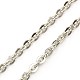 304 Stainless Steel Necklaces Women Cable Chain Necklaces(X-NJEW-C079-01A)-2