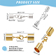 Elite 32Pcs 8 Style Zinc Alloy Lobster Claw Clasps(FIND-PH0009-30)-3