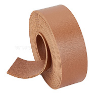 Flat Sided Imitation Leather Cords, Saddle Brown, 25x2mm, 2m/roll(LC-WH0002-03D)