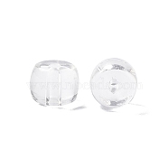 Transparent Glass Beads, Barrel, Clear, 7.5x6mm, Hole: 1.5mm(GLAA-F117-01E)
