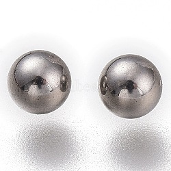 304 Stainless Steel Beads, No Hole/Undrilled, Round, Stainless Steel Color, 3mm(X-STAS-H108-03E-P)
