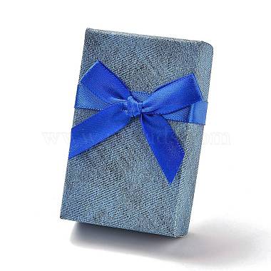 Royal Blue Rectangle Paper Jewelry Set Box