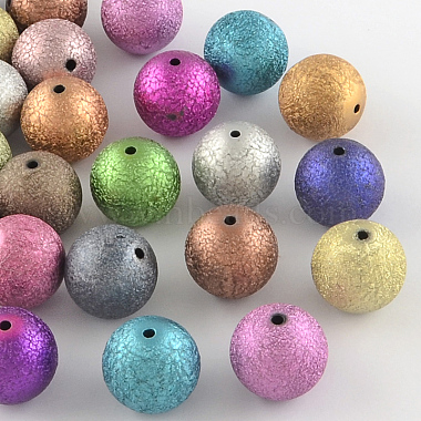 20mm Mixed Color Round Acrylic Beads