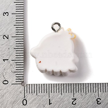 Halloween Theme Opaque Resin Pendants(RESI-D075-04F)-3