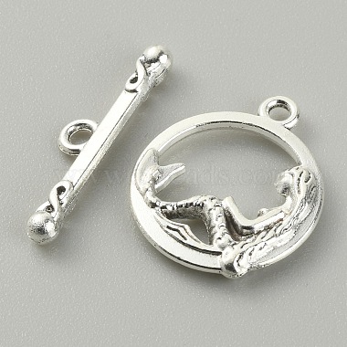 Tibetan Style Alloy Toggle Clasps(FIND-CJC0017-21B-AS)-2