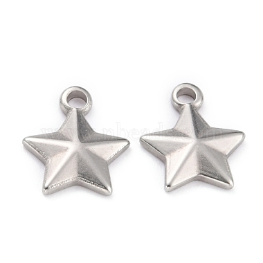 Stainless Steel Color Star 304 Stainless Steel Charms