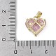 Rarl 18K Gold Plated Brass Micro Pave Cubic Zirconia Charms(KK-Z078-31G-01)-3