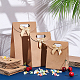 24Pcs 3 Styles Rectangle Kraft Paper Magic Tape Die Cut Gift Bags(CARB-NB0001-11)-4