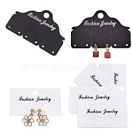 Craftdady Paper & PVC Earring Display Cards, Rectangle, Mixed Color, 100pcs/set(DIY-CD0001-22)