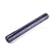 Glitter Resin Hotfix Rhinestone(Hot Melt Adhesive On The Back), Rhinestone Trimming, Costume Accessories, Black, 120x40cm(DIY-WH0164-66A)