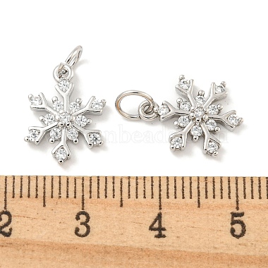 Anhänger aus Messing mit Gestellbeschichtung aus klarem Cubic Zirkonia(KK-B093-04A-P)-3