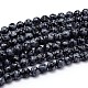 Natural Snowflake Obsidian Round Bead Strands(X-G-J303-09-4mm)-1