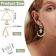 Brass Stud Earring Findings(KK-BC0003-74G)-2