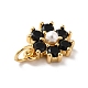 Rack Plating Brass Micro Pave Cubic Zirconia Charms(KK-A160-22D-G)-3