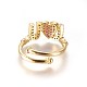 Adjustable Brass Micro Pave Cubic Zirconia Finger Rings(RJEW-L086-01)-3