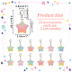 12Pcs Star Resin Pendant Decorations(HJEW-PH01641)-2